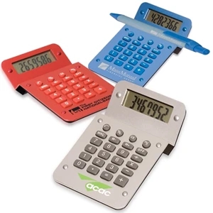 Execu-mate - Eight Digit, Full Function Calculator With Metallic Finish. Closeout