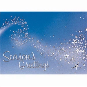 Magical Wisp Of Stars - Classic - Holiday Greeting Card 5" X 7" In Size With Stock Design