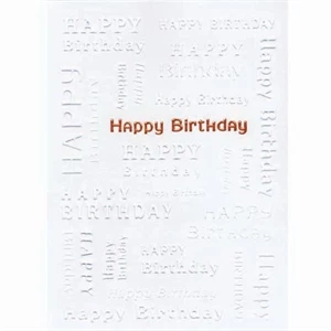 Happy Birthday - Everyday Birthday Greeting Card With Stock Sentiment Inside
