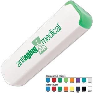 Slide-easy (tm) - 2-compartment Pill Case, Pill Tray Slides Open Smoothly For Easy Access