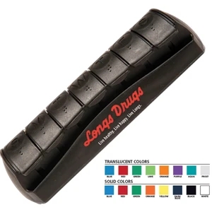 Med Minder - Pill Box With Multiple Larger Capacity Compartments For Medications Or Vitamins