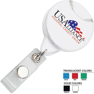 Secure-a-badge (tm) Contempo - Retractable Badge Holder With 360 Degree Swivel Action