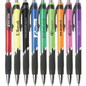 Tahoe Gc - Stylish Retractable Ballpoint Pen With Colored Barrel And Black Rubber Grip