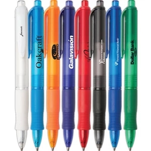 Avalon Frg - Wide-body Retractable Ballpoint Pen With Colored Frost Barrel And Rubber Grip