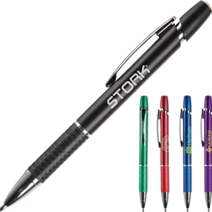 Camarillo Mgc - Techno Retractable Ballpoint Pen With Grip And Metallic Colored Barrel