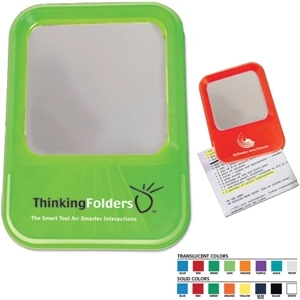 Locker Mirror With Sturdy Plastic Construction And Magnet/stick Adhesive Backing