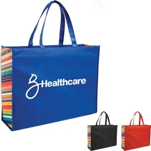 Expo - Tote Bag Constructed Of 80 Gsm Non-woven Polypropylene With Color Burst