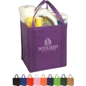 Large Non-woven Grocery Tote Constructed Of 80 Gsm Non-woven Polypropylene