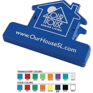 Keep-it (tm) - House Shaped Utility Clip That Holds Food Bags Closed And Documents Grouped