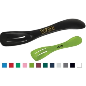 Universal Kitchen Tool With Spoon, Slotted Spoon, Turner And Serrated Edge