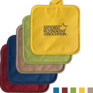 Ad Hot Pad (tm) - 100% Cotton Canvas Fabric Topped Hot Pad With Heat Resistant Backside