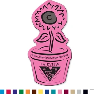 Flower Pot - Magnet Made Of Flexible 30 Mil Permanent Magnet To Adhere To Any Steel Surface