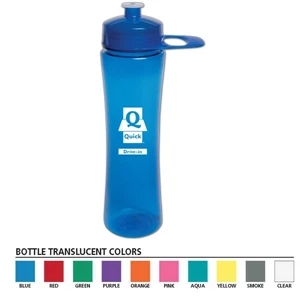Polysure (tm) Exertion - 24 Oz Bottle With Grip With Matching Lid And Grip