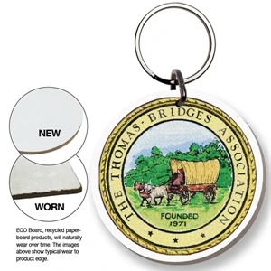 Key Tag - Round - Full Color. Digital 4-color Process Print; Split Ring Included