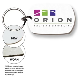 Eco Key Tag - Standard Oval - Full Color. Digital Four Color Process Print