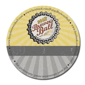 Arm Bandit (tm) - Eco Coaster - Round - Full Color. Digital Four Color Process Print; 35 Pt. Thick