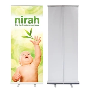 Econo Roll Retractable Banner Stand w/ Graphic - 33.5"x80"