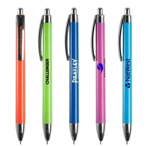 Modesto X C - Retractable Ballpoint Pen With Black Medium Point And Colored Barrel