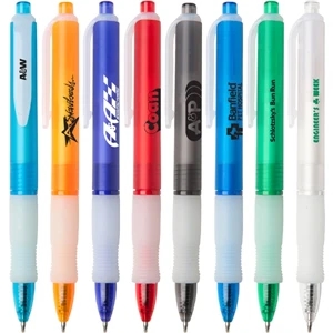 Avalon Frg - Wide-body Retractable Gel Pen With Colored Frost Barrel And Rubber Grip
