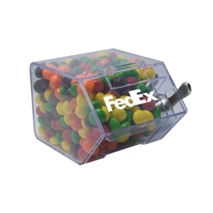 Food Gifts Superstore - Large Candy Bin With Skittles. House Shaped Candy Bin Dispenser Filled With Skittles