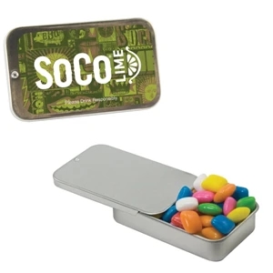 Mint Tin Maniacs - Silver Slider Tin With Gum. Chewing Gum In Silver Slider Tin. A Chickle Gum Treat