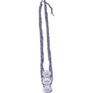 New Style Made For Each Other - Custom - This Silver Toned Rolo Chain Necklaces Features A Classic Oval Charm
