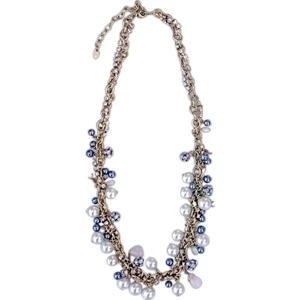 Great Ocean New Style - With Personal Tag - Gold Plated And Rhinestone Chain Necklace