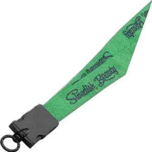 3/4" Knitted Lanyard, Cotton With Plastic Snap-buckle Release And O-ring