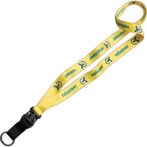 3/4" Polyester Dye Sublimated Lanyard With Plastic Slide-buckle Release & Split Ring