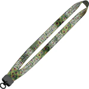 Next Day 3/4" Polyester Dye Sublimated Lanyard With Plastic Clamshell And O-ring