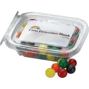 Sweetz (tm) - Rectangle Safe-t Fresh Container - Plastic Container With Your Choice Of Gold Fill