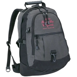 Knapsack Has Section For Cd Player With Grommet Hole For Headphone Wires