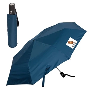 Windproof Folding Umbrella, 21" Rib Length, 42" Arc, Folds To 11" When Closed