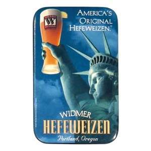 Rounded Rectangle Celluloid Button Laminated With Clear Mylar Film, 2 3/4" X 1 3/4"