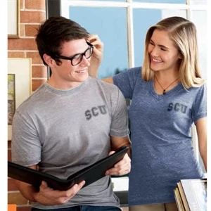 Northshore - Blank - Women's Short Sleeve Tee With Crew Neck And Self Fabric Collar