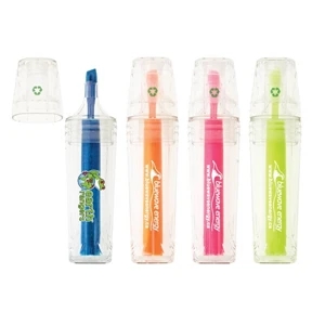 Verdi - Transparent Barrel Highlighter Made From 60% Recycled Materials