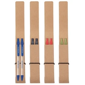 Ecologist - Push Action Ballpoint Paper Pen And Push Action Mechanical Paper Pencil Set