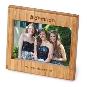 Photo Frame Made Of Bamboo, Fits A 4" X 6" Photograph In Landscape Position