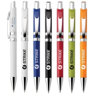 Carousel (r) - Push-action Ballpoint Plastic Pen With Colored Barrel And Chrome Trim