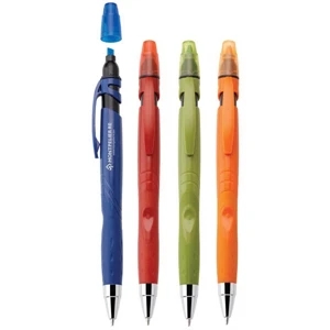 Fame - Plastic Pen/highlighter With Solid Color Finish, Push-action And Comfort Grip