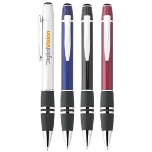 Eden - Twist-action Ballpoint Metal Pen With A Metallic Barrel And Chrome Trim