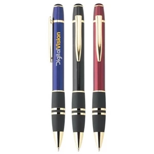 Eden - Twist-action Ballpoint Metal Pen With Metallic Barrel And Gold Plated Trim