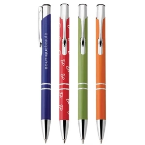 Ali - Ballpoint Pen With Push-action Function And Translucent Metallic Finish