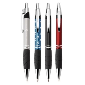 Admiral - Push-action Ballpoint Aluminum Pen With Translucent Metallic Finish
