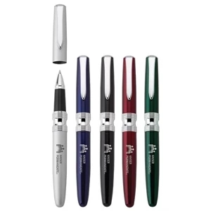 Porter - Rollerball Brass Pen With Matching Pull-off Cap And Chrome Trim