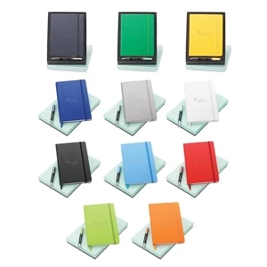 Melody Neoskin (r) - 2-piece Gift Set That Includes, 2-tone Ballpoint Pen And Non-refillable Journal