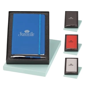 Marino Classico - 2-piece Gift Set With Twist-action Ballpoint Pen And Vinyl Non-refillable Journal