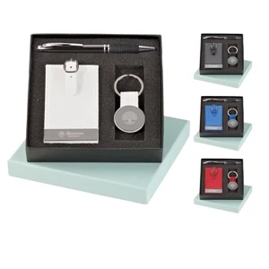 Gadget Solano - 3 Piece Gift Set With Ballpoint/stylus, Luggage Tag, And Key Ring