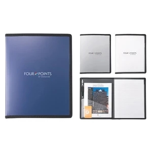 Polypro - Polypropylene Padfolio With Card Slot, Paper Pocket, And Reinforced Black Trim