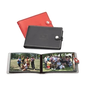 Primetime - Leather Photo Album With Decorative Stitching And Snap Closure